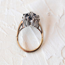 Load image into Gallery viewer, sapphire diamond infinity ring
