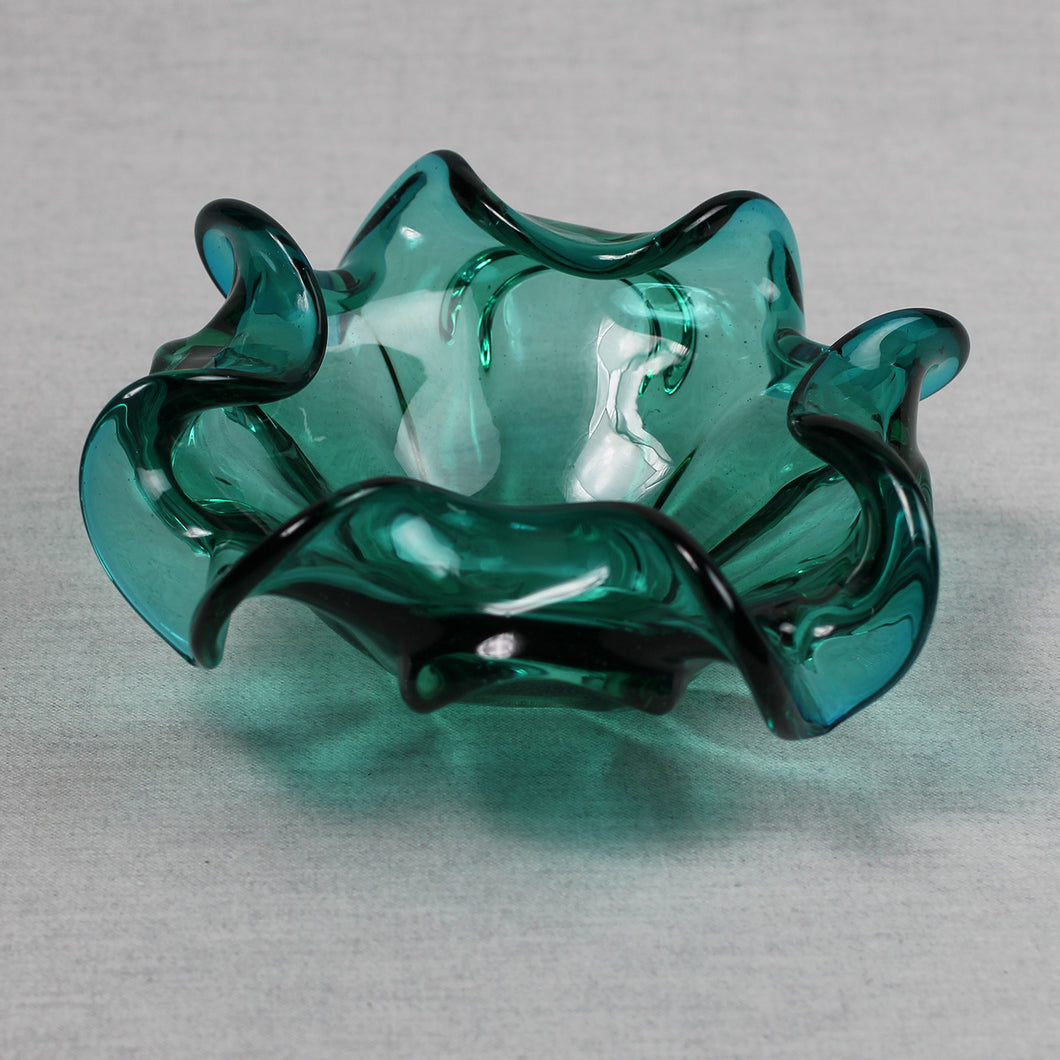 Triada green glass bowl