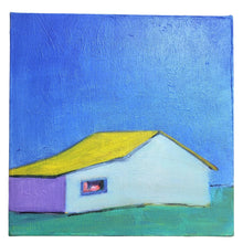 Load image into Gallery viewer, Aina Nergaard Oil on Canvas &quot;Blue Grey Bungalow&quot;
