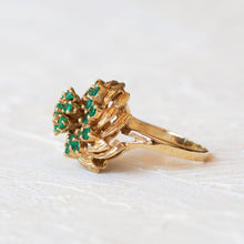 Load image into Gallery viewer, gold emerald ring

