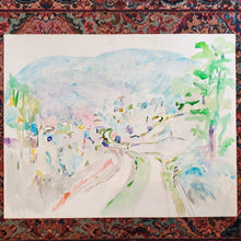 Load image into Gallery viewer, Back of Ted Turner Watercolor
