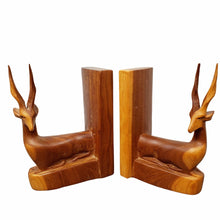 Load image into Gallery viewer, Carved African Wooden Bookends
