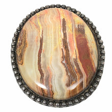 Load image into Gallery viewer, Sterling Clip Jasper Stone Bolo Tie No Cord
