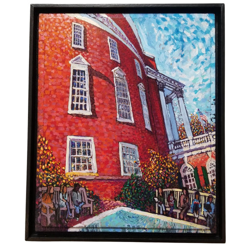 Randy Smith Oil Painting Rotunda Reflecting Pool