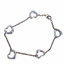 Load image into Gallery viewer, Tiffany &amp; Co Open Heart and Chain Bracelet
